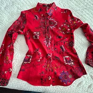 ETRO VIBRANT RED SHIRT